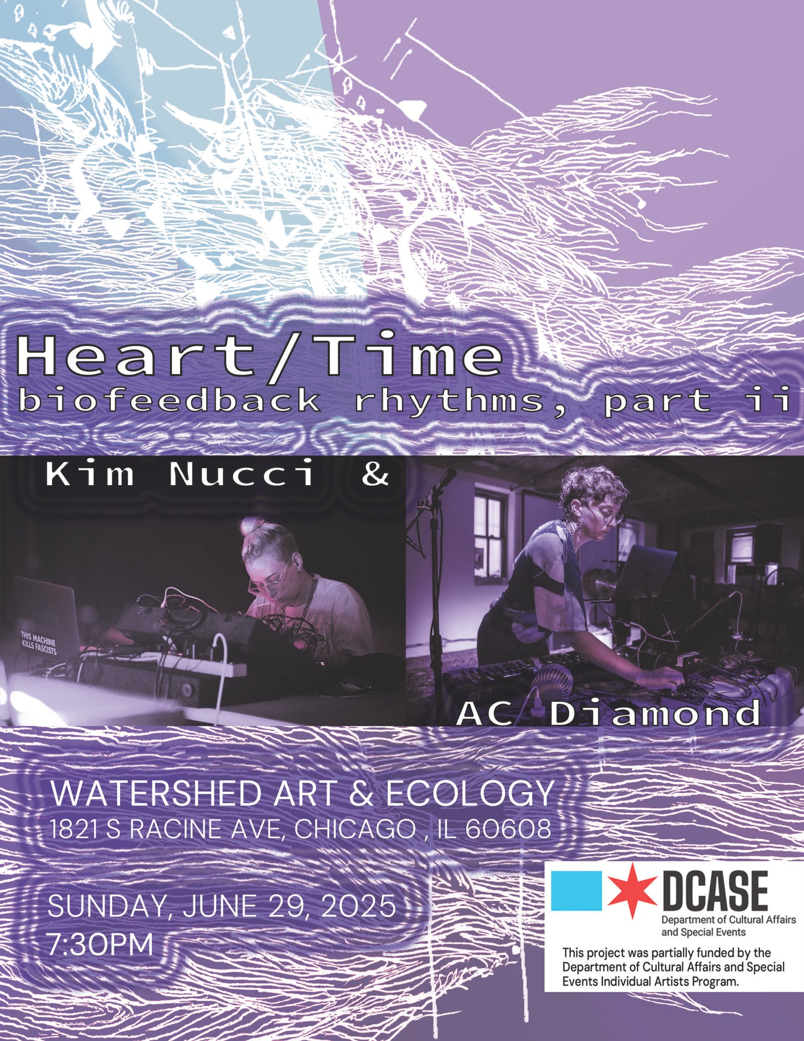 Kim Nucci and AC Diamond: “Heart/Time,” Sunday, 7:30pm