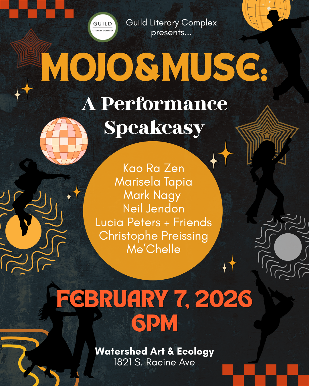 Guild Literary Complex presents: “Mojo&Muse,” Feb. 7, 6pm