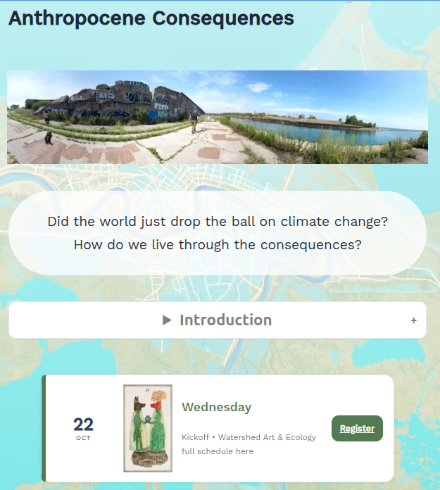 Anthropocene Campus Chicago, Oct. 22-26
