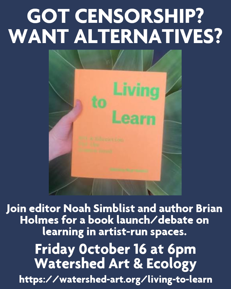 “Living to Learn”: Book Launch, Oct 16, 6pm